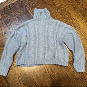 New with tags size large blue cozy cowl Sweater versona brand